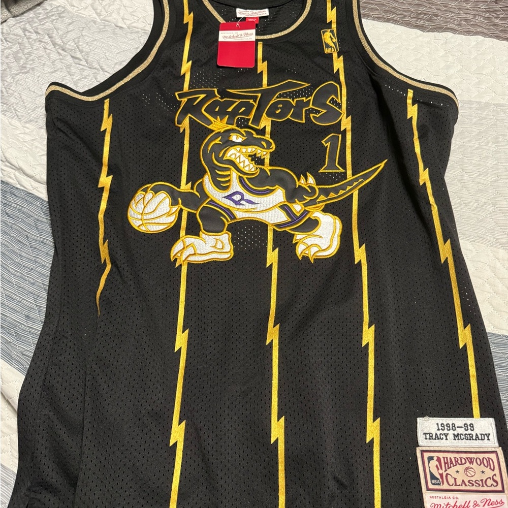 Mitchell & Ness Hardwood Classics Black and Gold Jersey